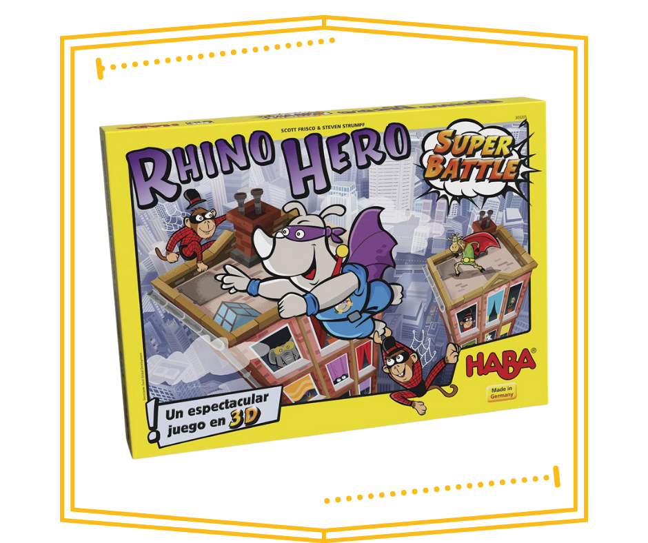 Juego de mesa Rhino Hero Super Battle de Haba.